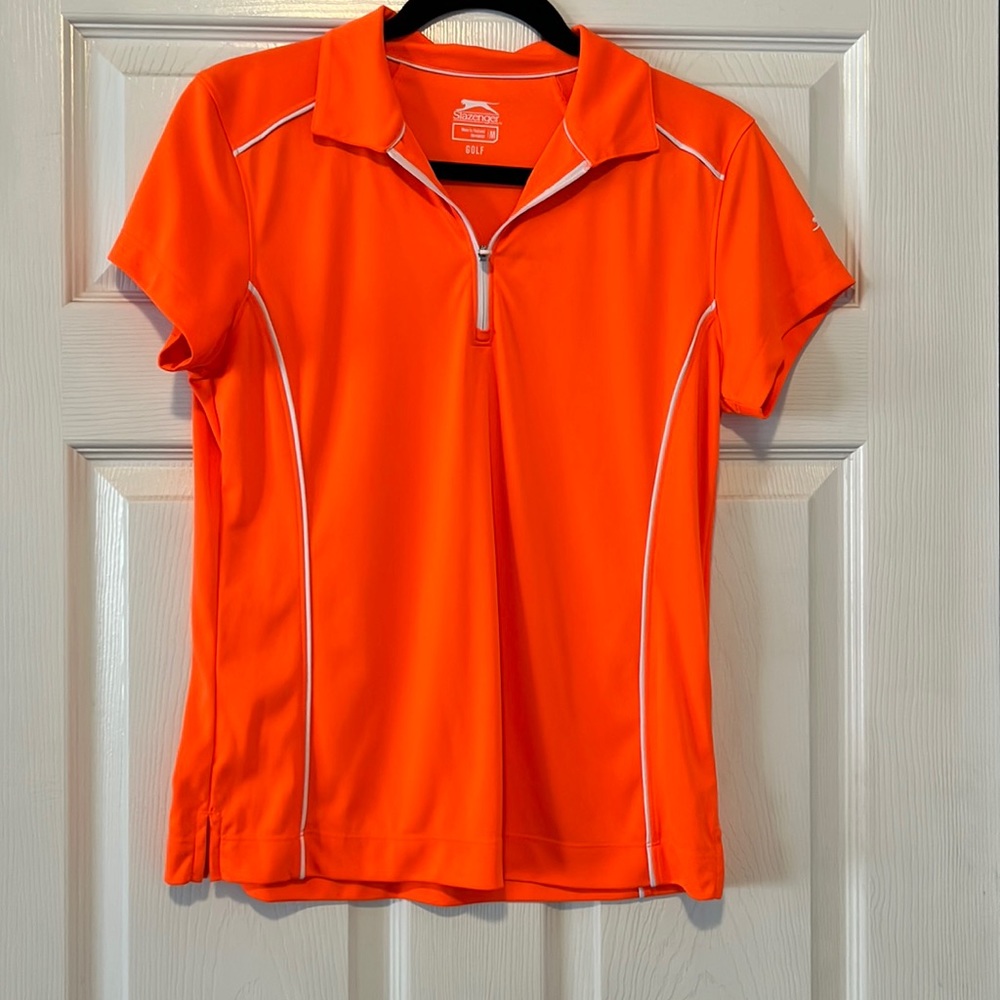 Slazenger orange golf shirt size Medium